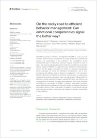 Gay et al., 2022 On the rocky road to efficient behavior management